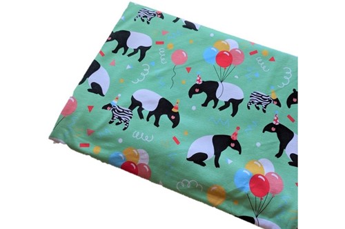 Click to order custom made items in the Mint Tapirs fabric